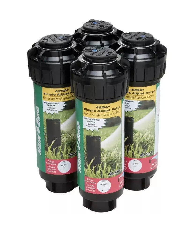 Rainbird - 42SA Rotor Sprinkler Heads - Irrigation System Products - 4 Pack Pro