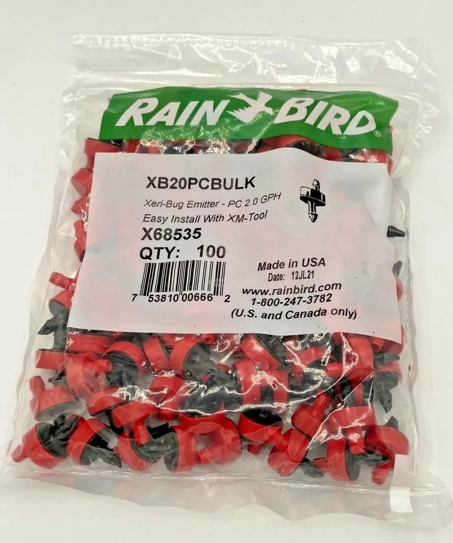 Rain Bird Drip Line Micro Irrigation Drip Emitter - 100 pc Bag 0.5, 1, 2 GPH Pro