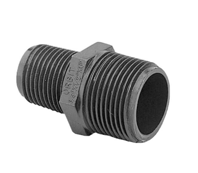 Underground Sprinkler Riser Extension Adapter, 1/2 x 3/4-In. Male