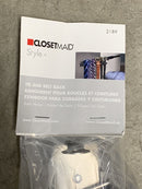 Style+ 14 Hook Satin Nickel Sliding Tie  Belt Rack 2 in. x 1.375 in. x 12 in.-5