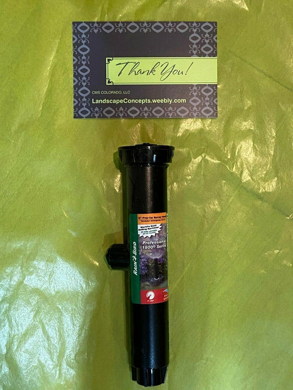 Rainbird 1800 Series - 6" Pop-Up Spray Head - 8" to 15" - Landscape Pro Choice