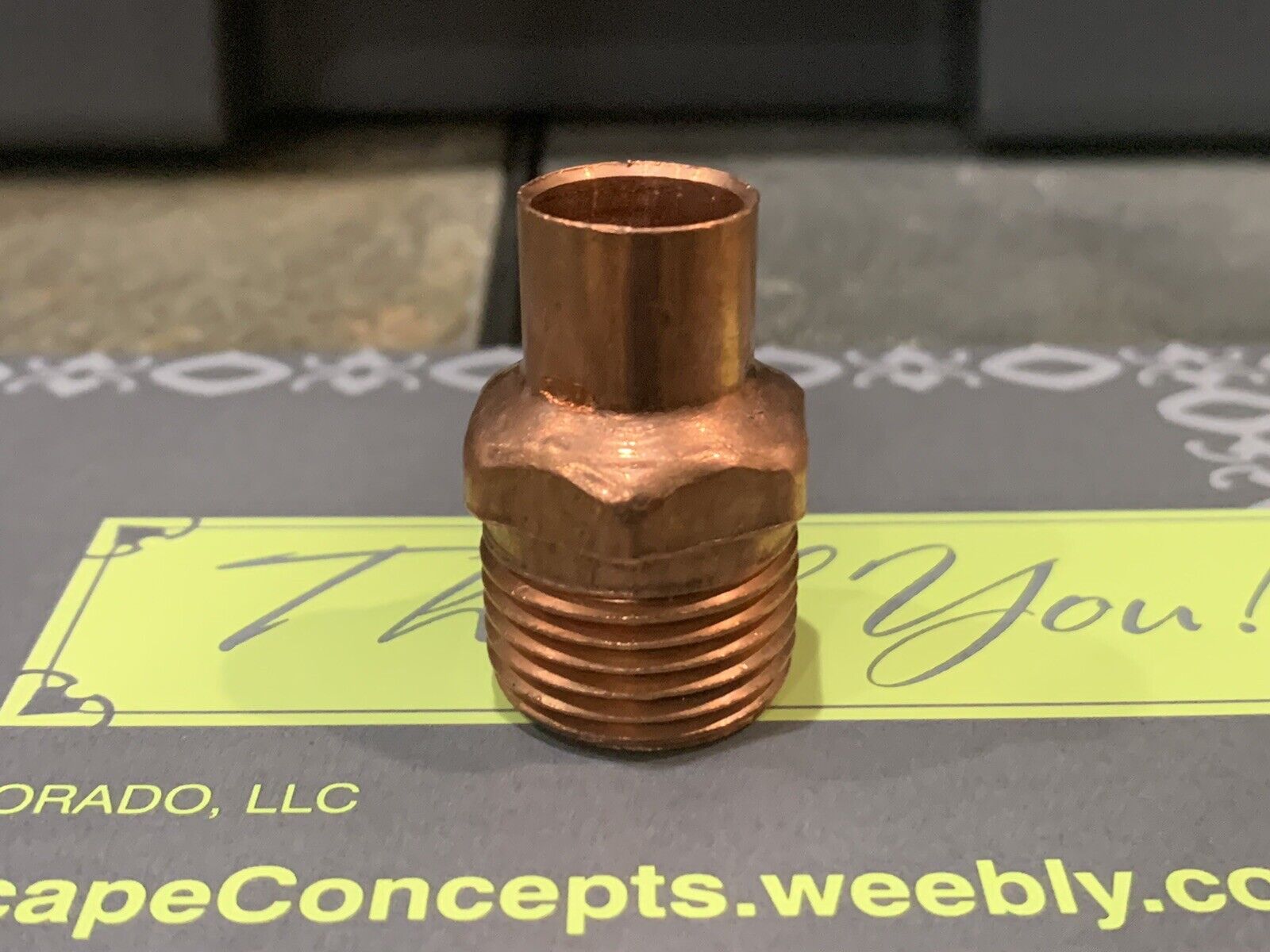 EPC 104R 3/8” x 1/2” NPT  copper Male Adapter plumbing (5pck)