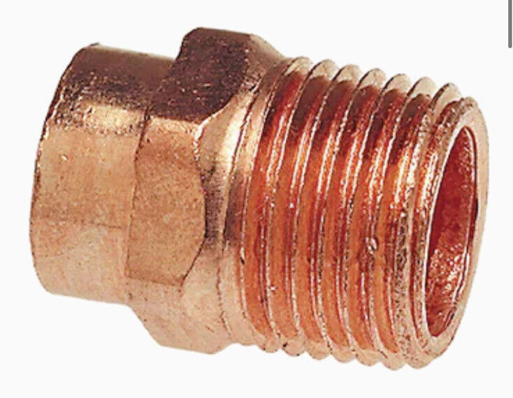 Elkhart Corporation - Copper Male Adapter - 1/2" Copper Fitting - 1,3, & 5 Pack