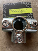 SteelTek 1-1/4-in x Cross Galvanized Steel Structural Pipe Fitting #737821-4