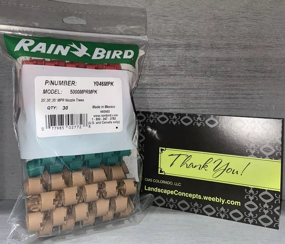 Rain Bird 5000MPRMPK 5000 Series MPR Nozzle Trees Bag Of 30 Nozzle Trees OEM