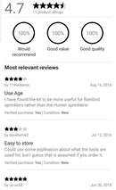 Sprinkler Tool Pack MPTOOL Rainbird Rotor Nozzle Adjusting Arc Radius PGP PGH-5