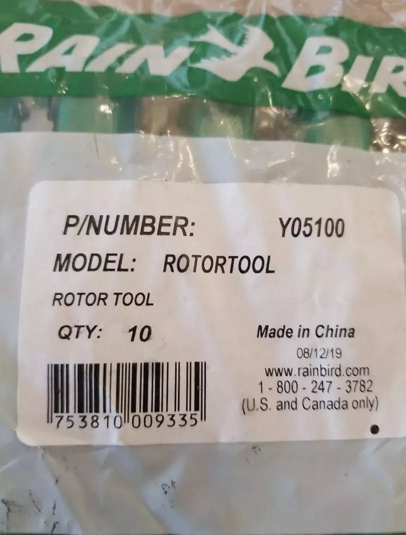 Rain Bird Rotortool Adjusting Tool For 5000 Series Set of 10 Part# Y05100  *NEW* - 0