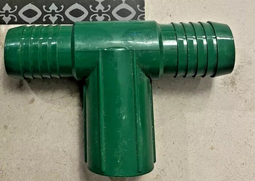 PVC 1" X 1/2" or 3/4" FIPT X 1" Hose Barb Reducing Insert Tee Fitting Poly Pipe - 0