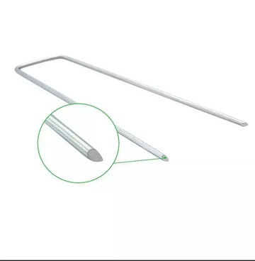 Rust-Proof Galvanized 6" Landscape Pro Staples, Weed Barrier & Fabric Pins, 25 to 250 Packs - 0