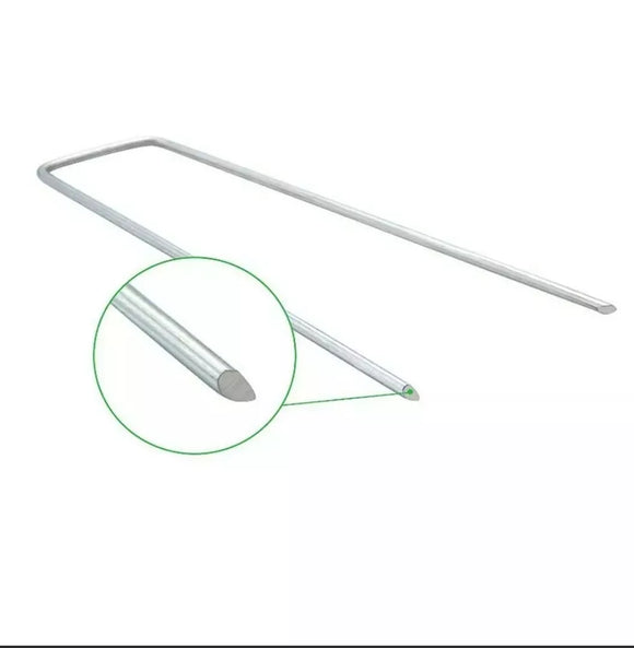Rust-Proof Galvanized 6" Landscape Pro Staples, Weed Barrier & Fabric Pins, 25 to 250 Packs