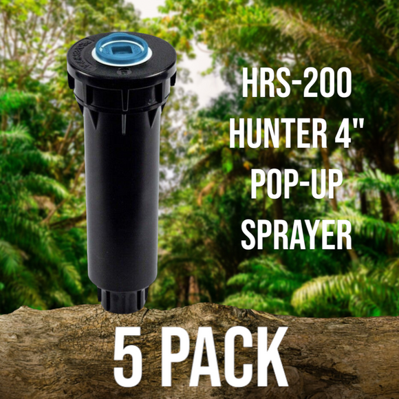 5X New HRS-200 Spray Head Hydro-Rain-Pop-Up 4" Sprinkler - Nozzle Loss Protect