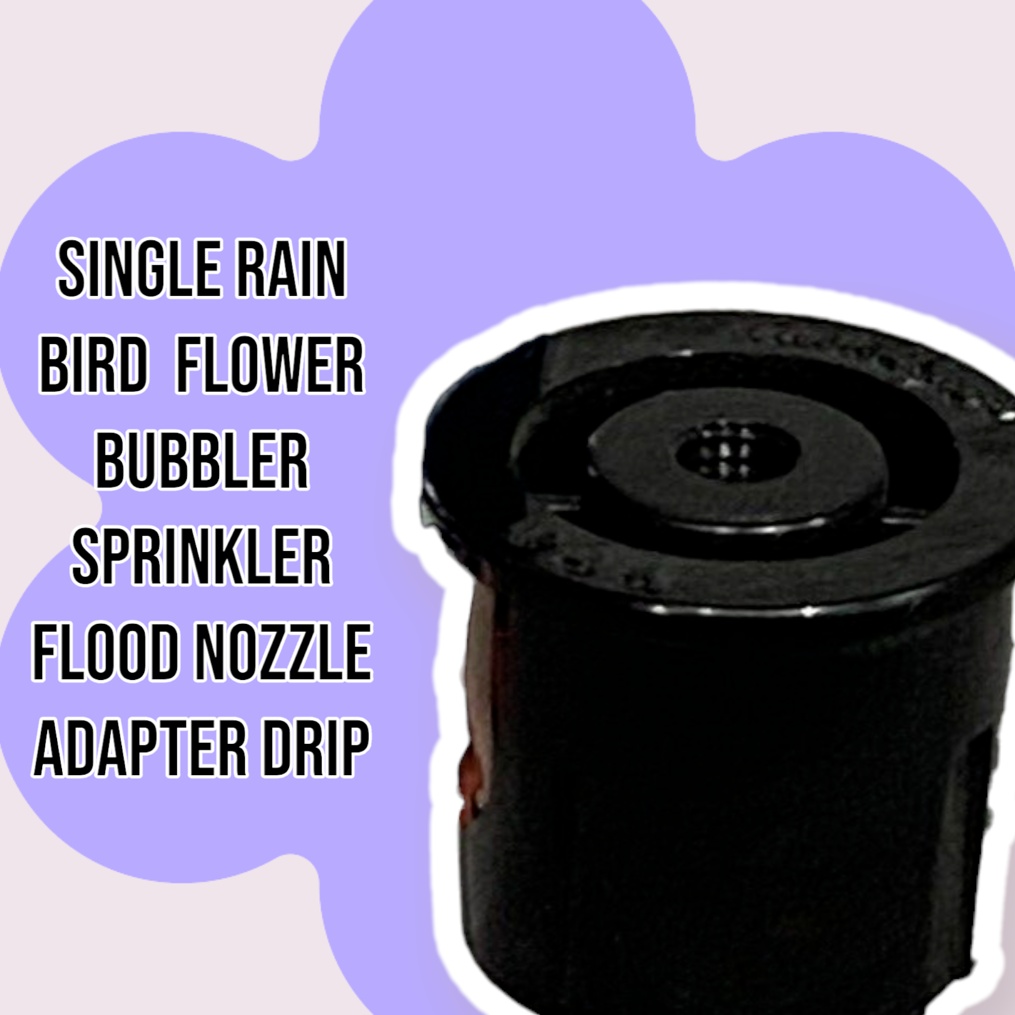 Single Rain Bird  1-ft-3-ft Flower Bubbler Sprinkler Flood Nozzle Adapter Drip