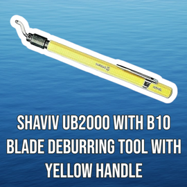SHAVIV UB2000 with B10 Blade Deburring Tool with Yellow Handle - 0