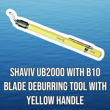 SHAVIV UB2000 with B10 Blade Deburring Tool with Yellow Handle - 0