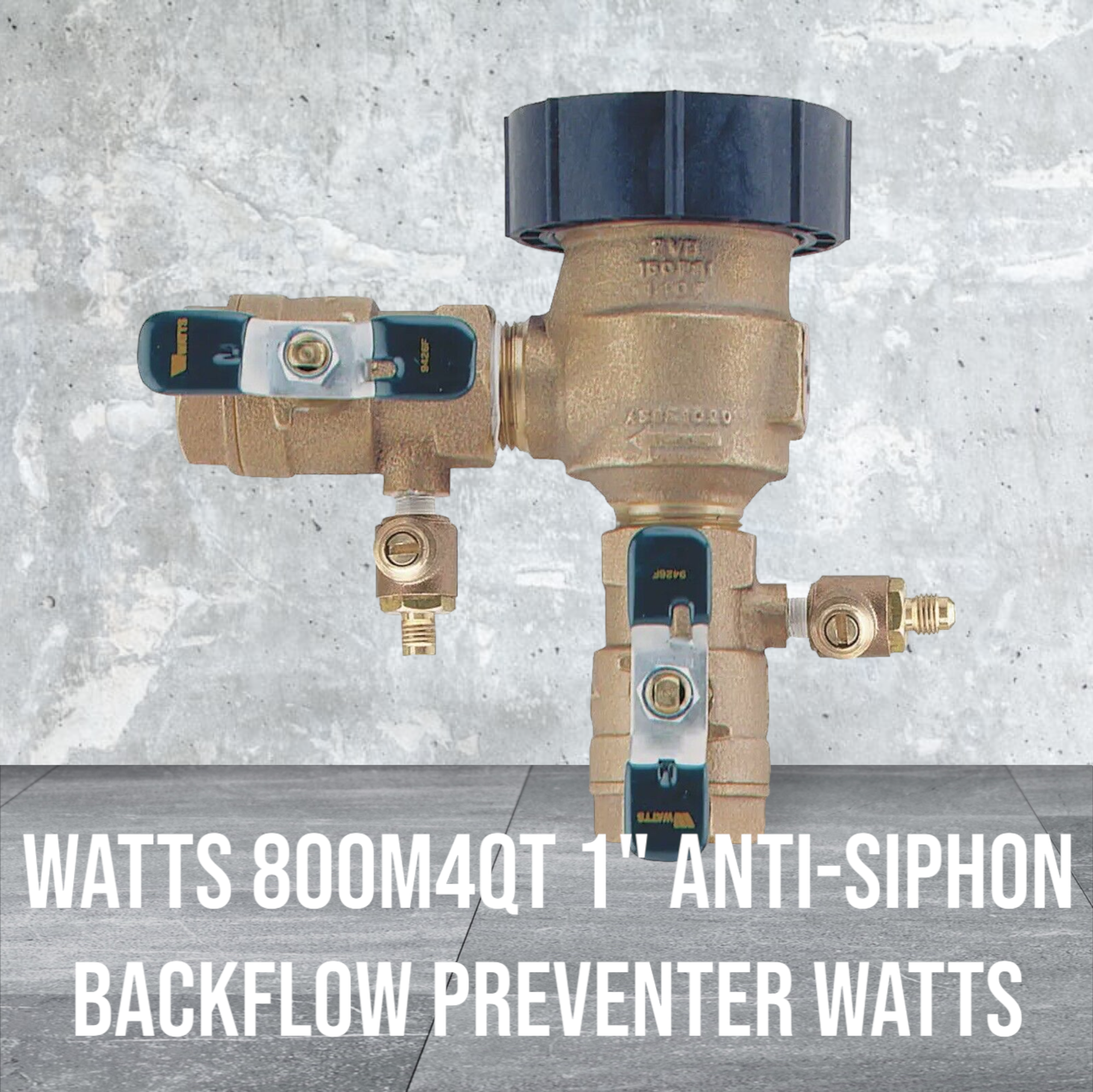 WATTS 800M4QT 1" Anti-Siphon Backflow Preventer Watts 800 PVB 1 In Freeze Preven