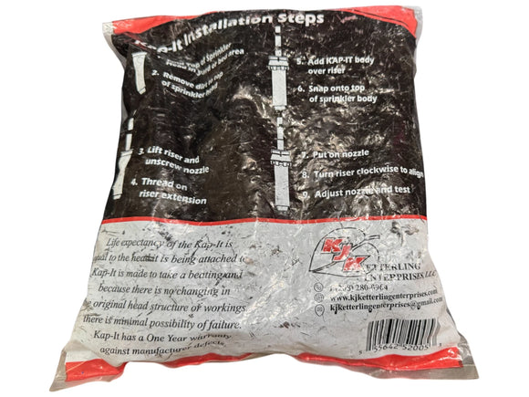 Kap-It KAP-10 1.5" Head & Nozzle Extender Pop-Up Sprinkler Riser 10-Pack