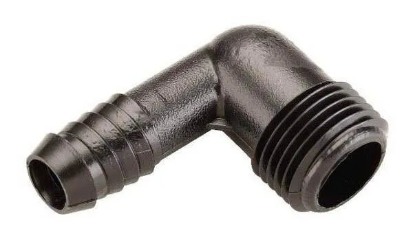 1/2" Male X 1/2" - Barb Irrigation Elbow for Rain Bird Swing Hose - (10) Pack