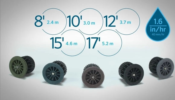 Hunter PRO High Efficiency 10A-HE Adjustable Spray Nozzle | 10 Foot Radius | 0-360 Degree | 5 Pack | Irrigation Pro