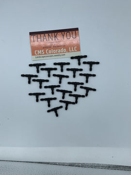 2- Pack of 10 Barbed 1/8" Barb Tee | FT125 (20 total) Drip Irrigation 1/8 In - 0