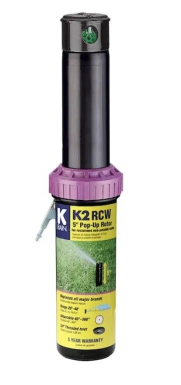 K-Rain 5 in. K2 Smartset Reclaim Water Gear Drive Sprinkler w Adjustment Key