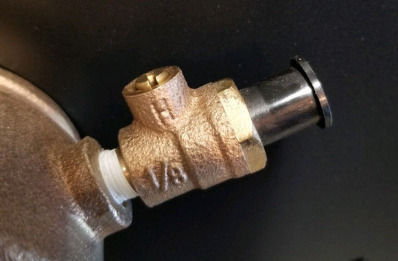 OEM Febco 1/8" Male Thread X 1/4" Male Air Test Cock Backflow W Dust Cap, NEW