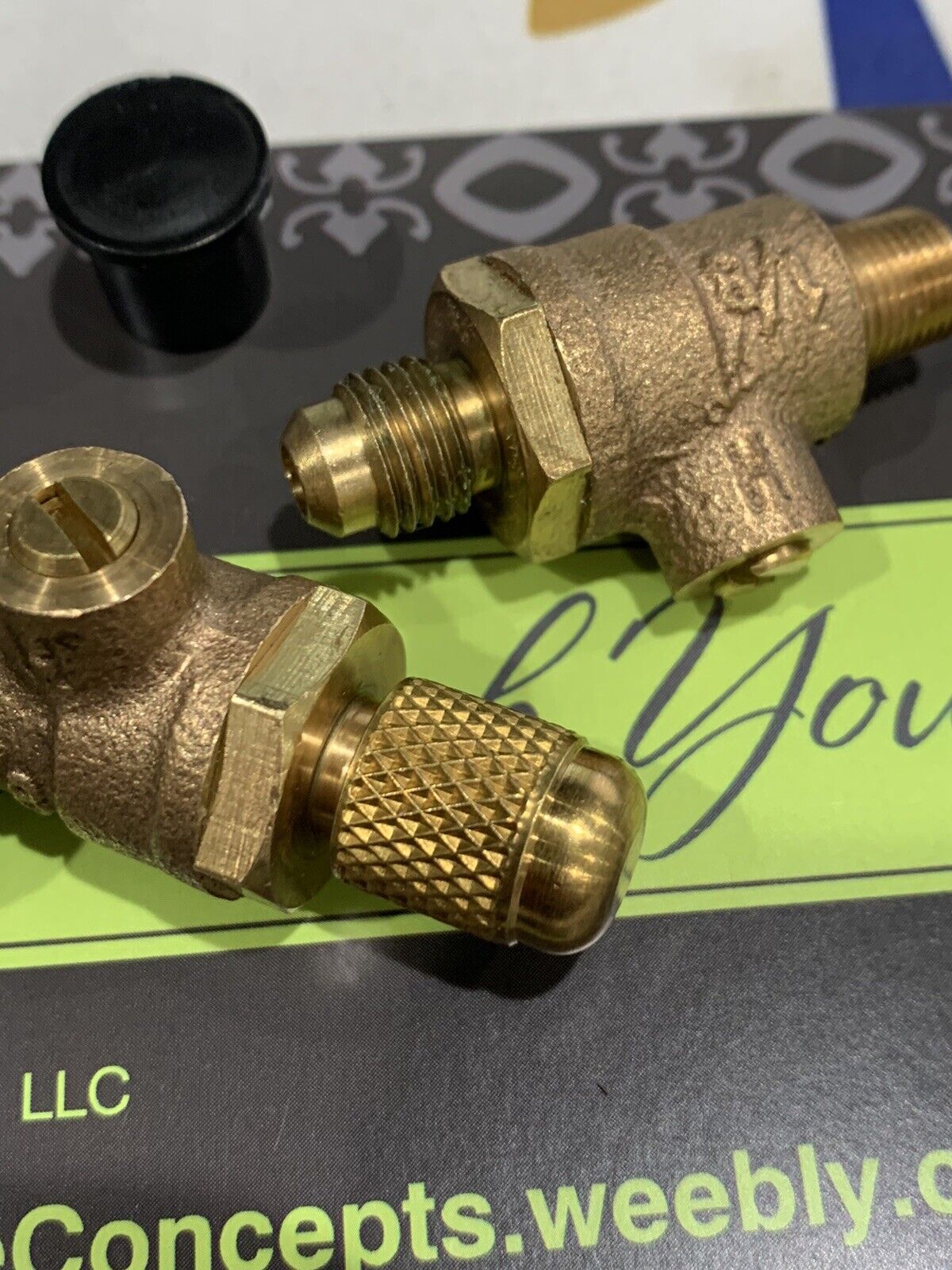 OEM Febco 1/8" Male Thread X 1/4" Male Cock Backflow W Brass Dust Caps Universal