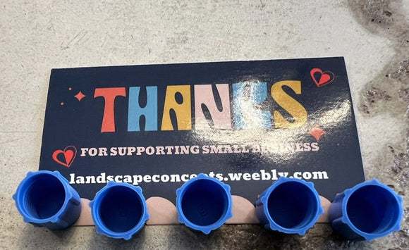 5-Pack Test Cock Dust Caps, G-2 1/4" Flare Fittings (Compatible with Wilkins, Watts, Febco)