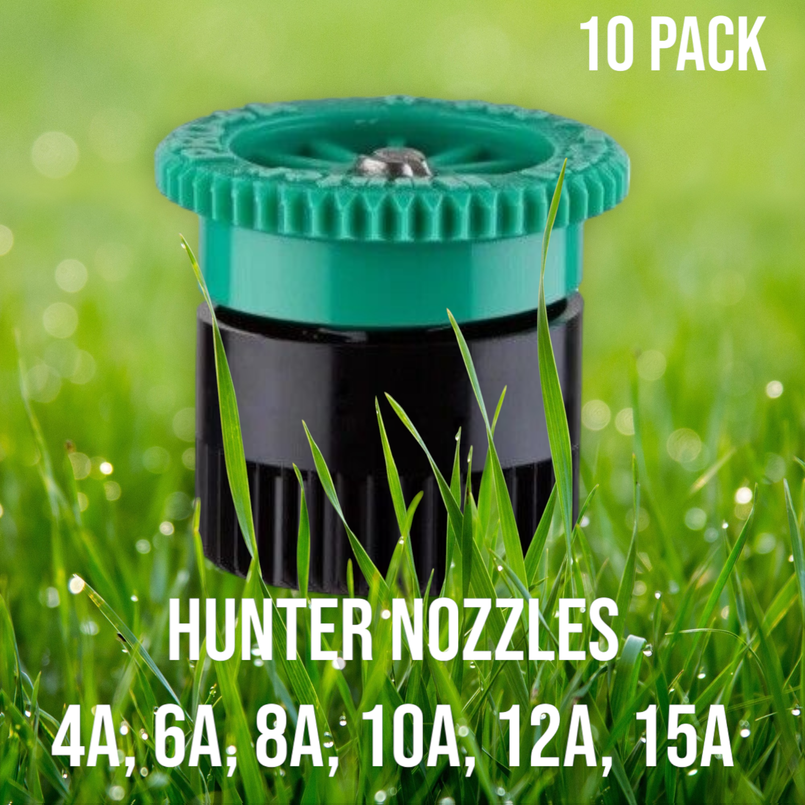 Hunter Nozzles - Radius 4A, 6A, 8A, 10A, 12A, 15A, or 17A - Landscape Pro - 10Pk