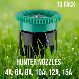 Hunter Nozzles - Radius 4A, 6A, 8A, 10A, 12A, 15A, or 17A - Landscape Pro - 10Pk - 0