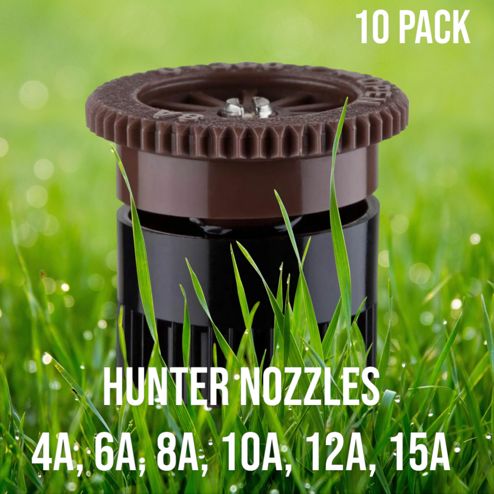 Hunter Nozzles - Radius 4A, 6A, 8A, 10A, 12A, 15A, or 17A - Landscape Pro - 10Pk