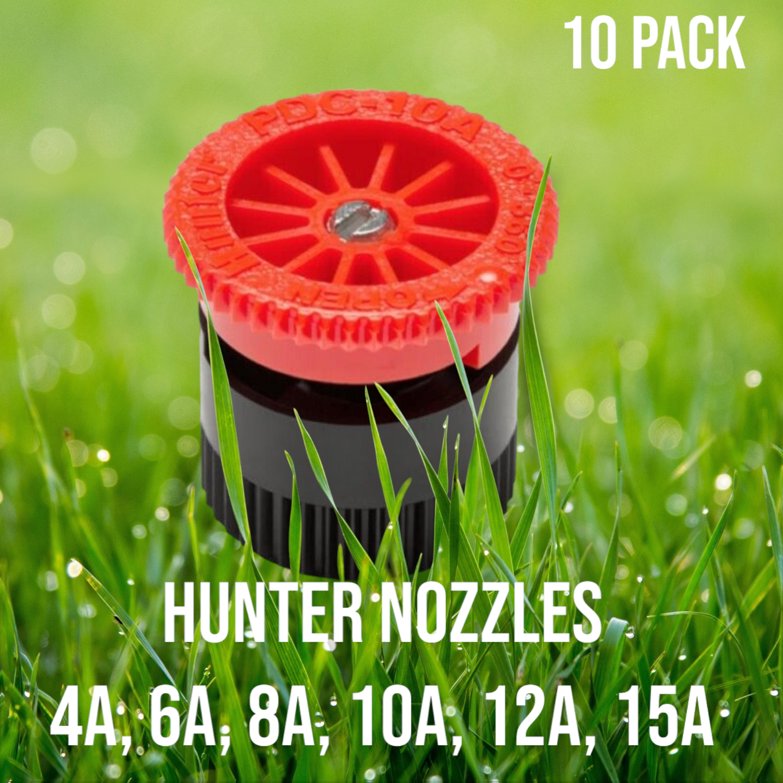 Hunter Nozzles - Radius 4A, 6A, 8A, 10A, 12A, 15A, or 17A - Landscape Pro - 10Pk