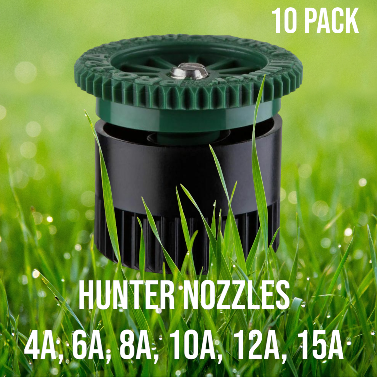 Hunter Nozzles - Radius 4A, 6A, 8A, 10A, 12A, 15A, or 17A - Landscape Pro - 10Pk