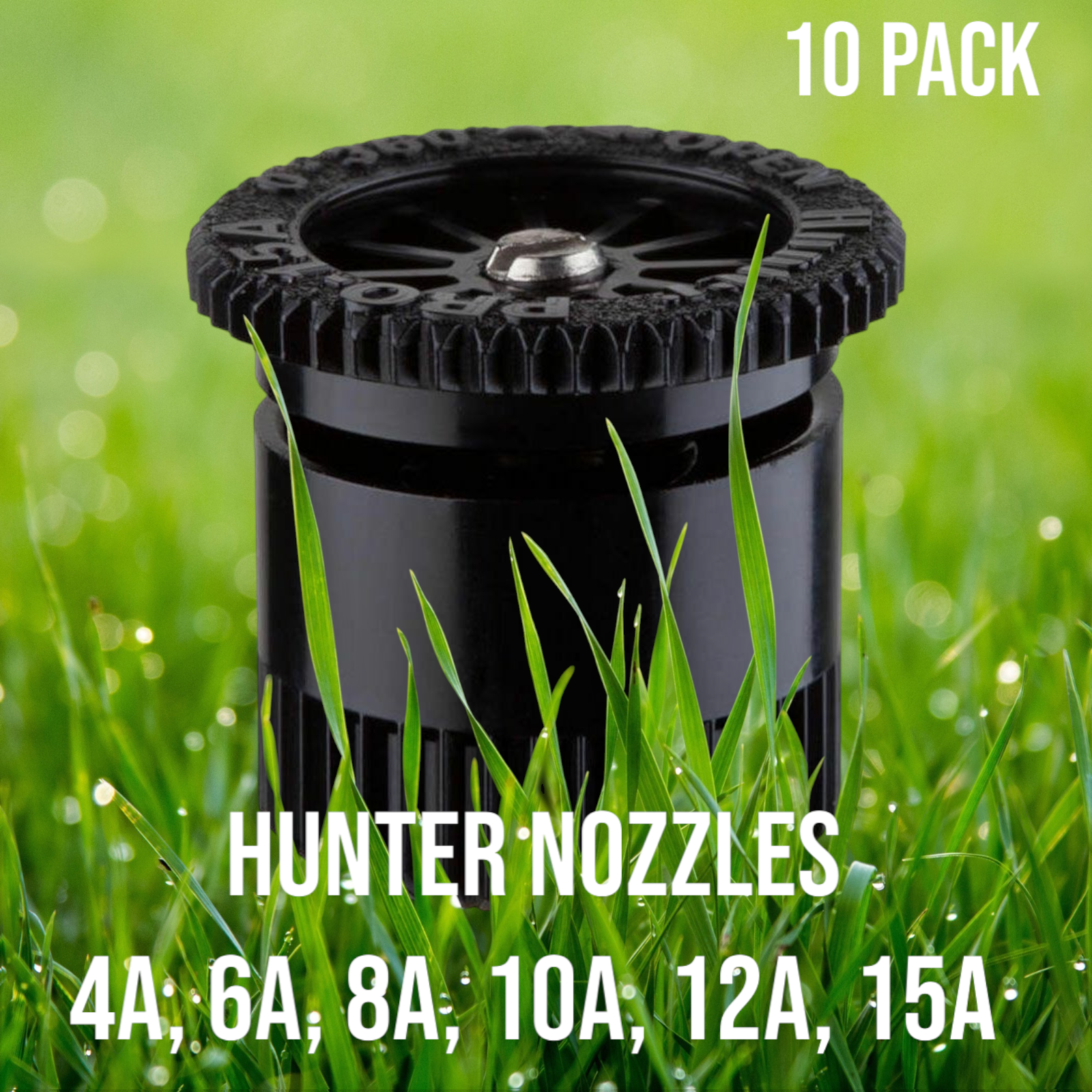 Hunter Nozzles - Radius 4A, 6A, 8A, 10A, 12A, 15A, or 17A - Landscape Pro - 10Pk