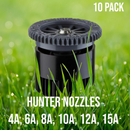 Hunter Nozzles - Radius 4A, 6A, 8A, 10A, 12A, 15A, or 17A - Landscape Pro - 10Pk-8