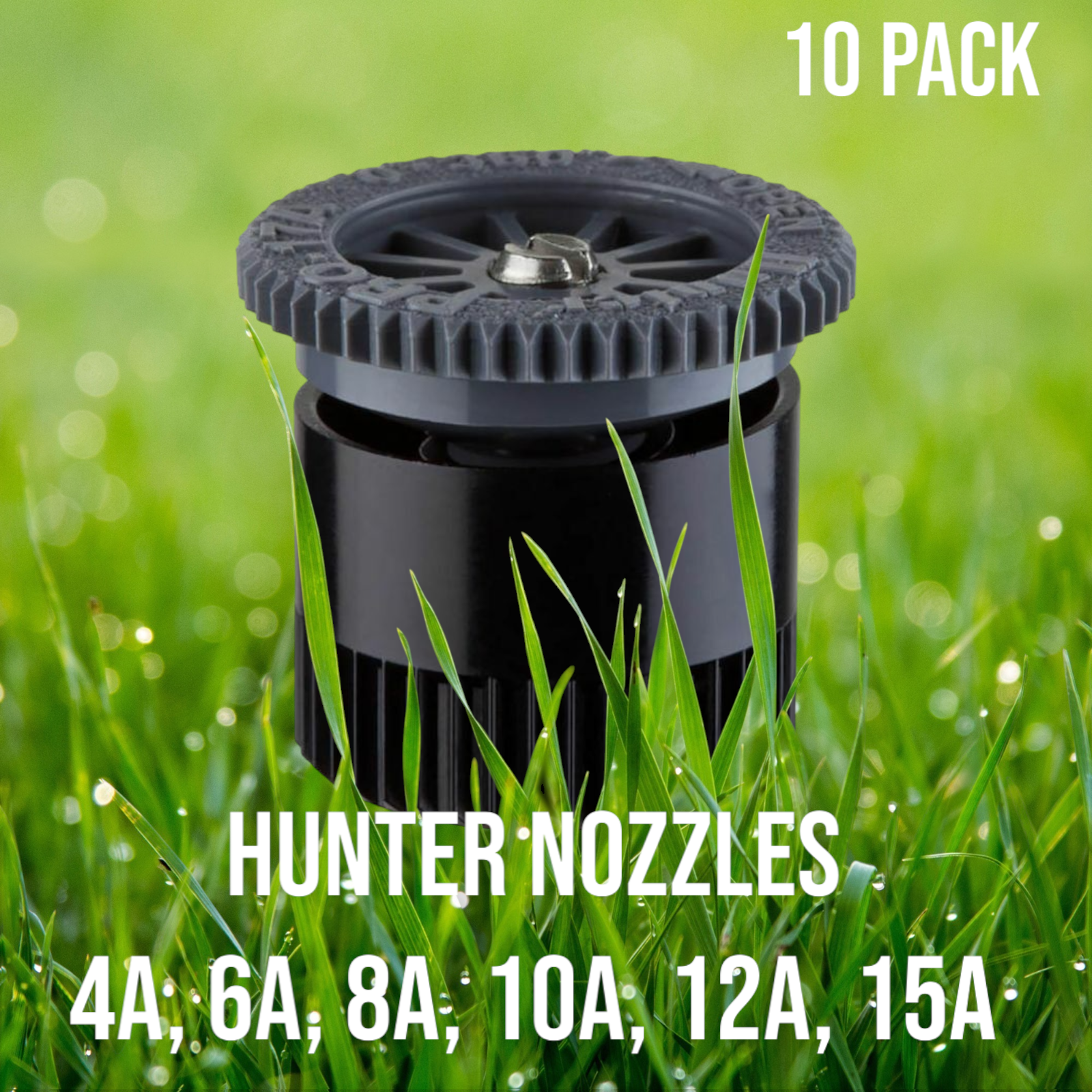 Hunter Nozzles - Radius 4A, 6A, 8A, 10A, 12A, 15A, or 17A - Landscape Pro - 10Pk