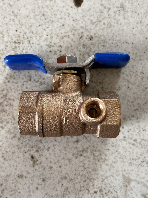 Wilkin 1/2" Full Port Tapped Test Port Ball Valve PVB Backflow 1/2 Inch OEM