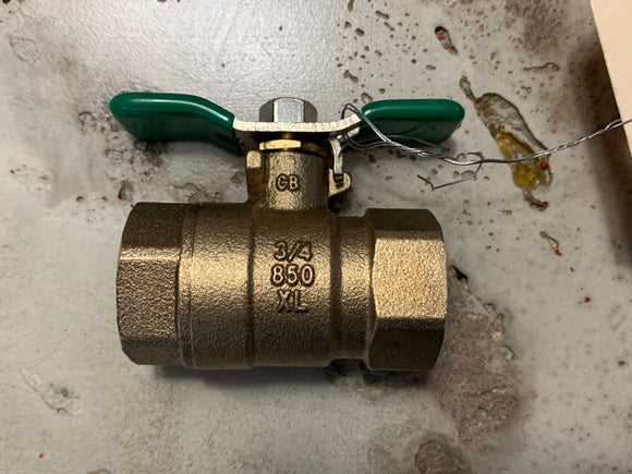 OEM Zurn Full Port IPS Ball Valve 3/4" 34-850TXL PVB Backflow Irrigation 850TXL