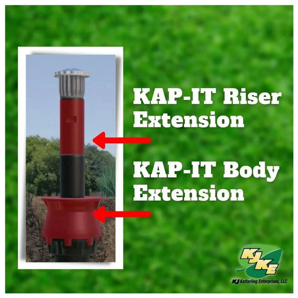 Kap-It KAP-10 1.5" Head & Nozzle Extender Pop-Up Sprinkler Riser 10-Pack