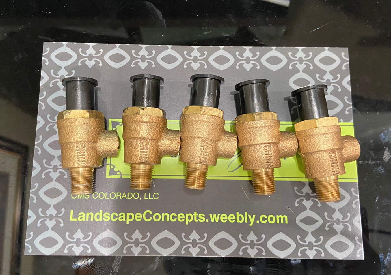 OEM Febco 1/8" Male Thread X 1/4" Male Air Test Cock Backflow W Dust Cap 5 Pack