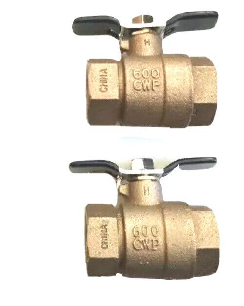 Contract 2 Pack OEM 1 In T Handle Valve 1" Febco 622F Full Port BALL VALVES New