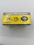 Brasscraft G2PS19X C1 1/2 in. 3/8 in. Brass Shut-Off Valve-5