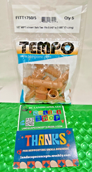 Pack of 5 Tempo FIMA1750 1/2 in" MPT x Insert Barb Tee Drip Irrigation 1/2" Barb-1