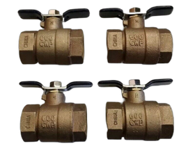 Contract 4 Pack OEM 1 In. T Handle Valve 1" Febco 622F Full Port BALL VALVES New