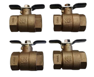 Contract 4 Pack OEM 1 In. T Handle Valve 1" Febco 622F Full Port BALL VALVES New
