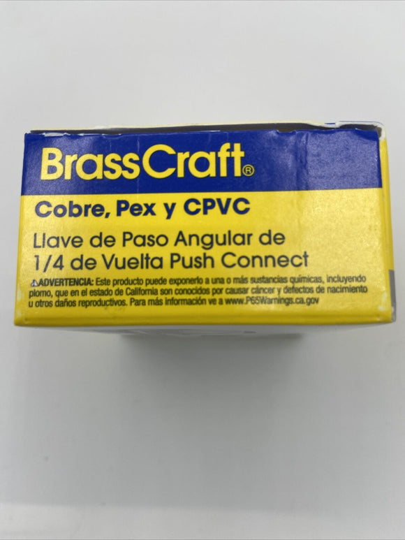 Brasscraft G2PS19X C1 1/2 in. 3/8 in. Brass Shut-Off Valve