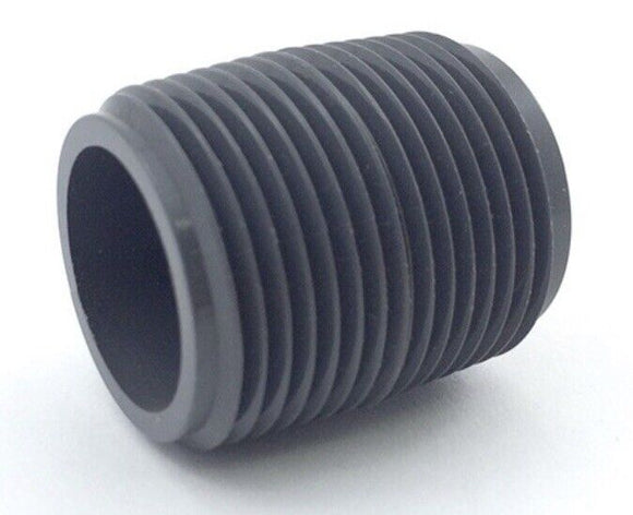 Schedule 80 PVC T.B.E. Close Nipples-Size:1 inch