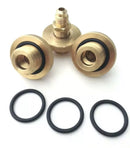 MIDWEST INSTRUMENT 110703 Backflow Quick Connect 1/2in NPT x 1/4in 3 Piece Kit-2
