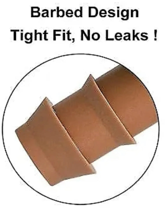 10X Dripline Fitting, Universal Barb Male Adapter 17mm x 1/2" MPT, 10 pack