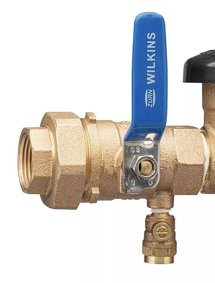 Genuine Zurn Wilkins 850TUXL 1-inch Tapped Union Ball Valve OEM Backflow PVB 1”