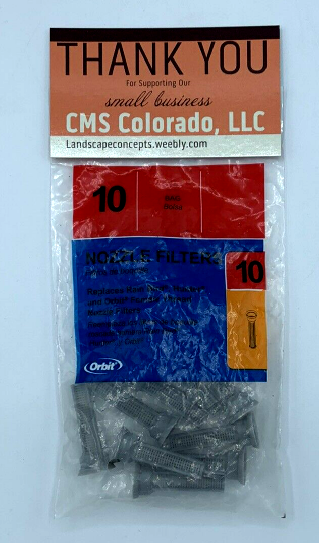 OEM Orbit Nozzle Filters 10-Pack Replaces Female Thread Nozzle Filters New